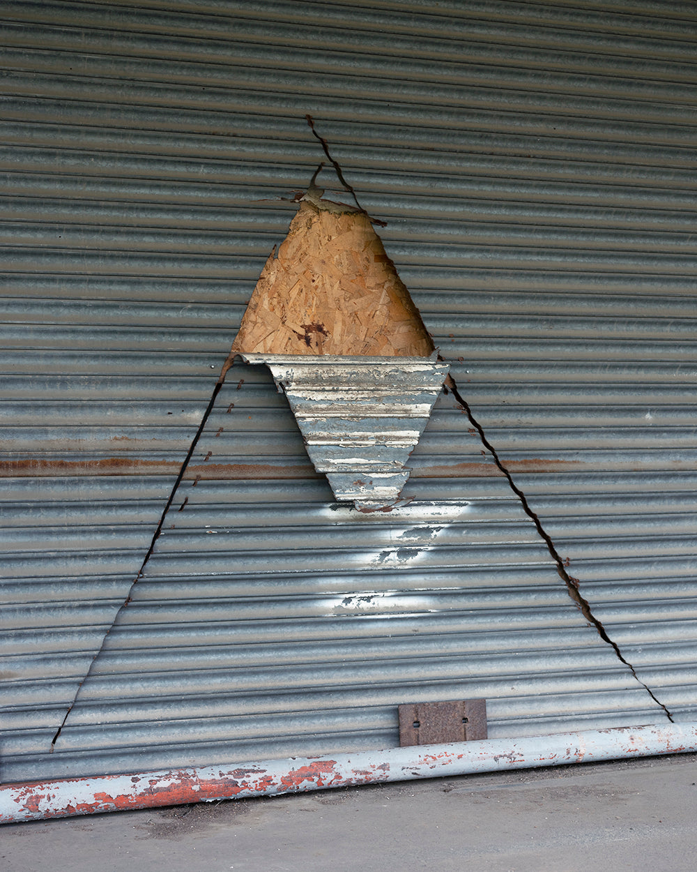 Photography by Nick Meyer titled "Corrugated Metal" - 2.