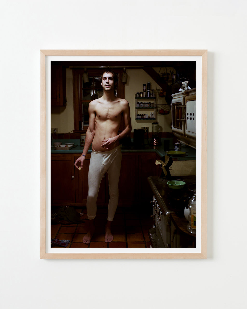 Photography by Nick Meyer titled "Will in Kitchen, Leverett" - 4.