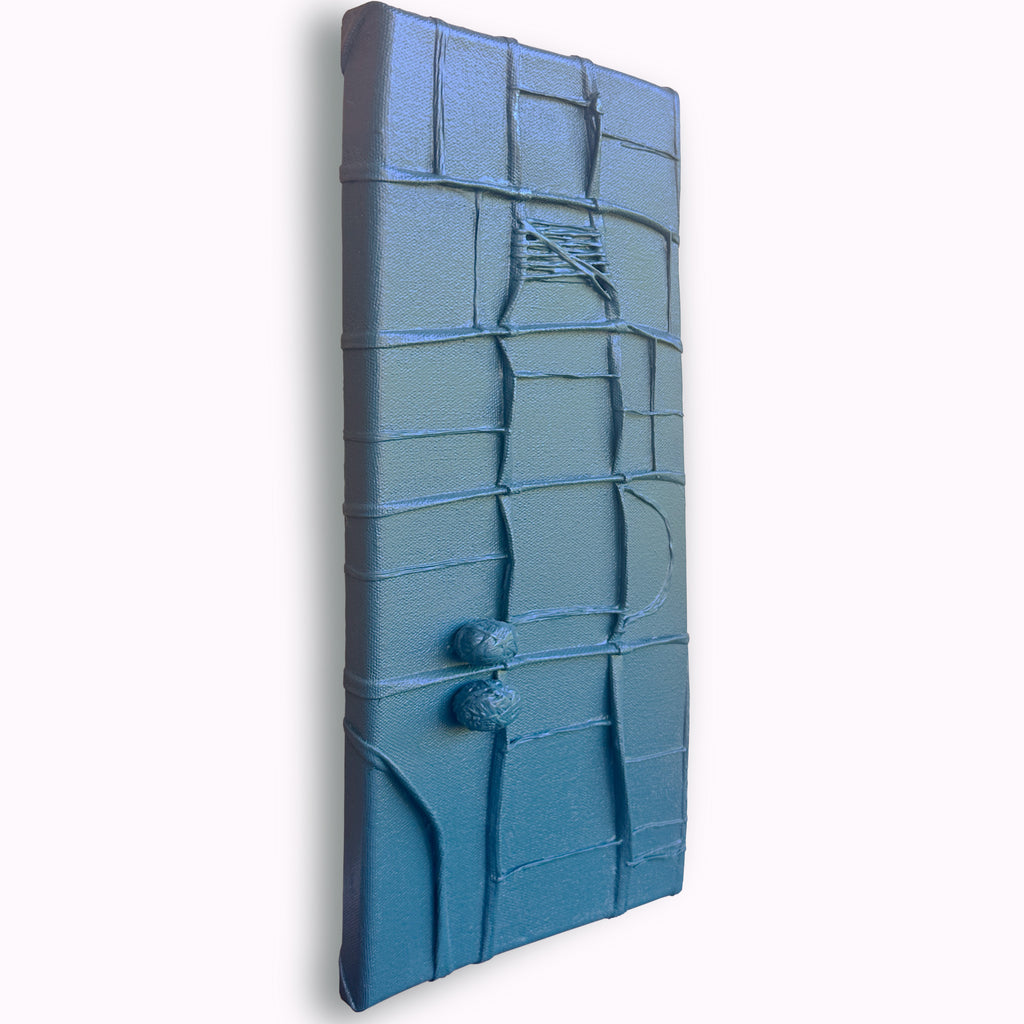 Painting by Nicole Anastas titled "Blewe I" - 3.