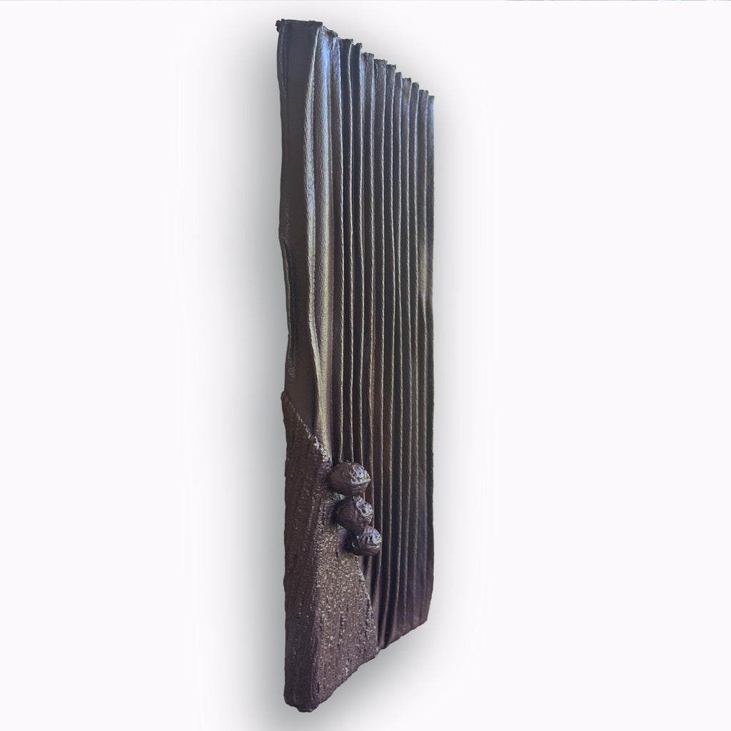Painting by Nicole Anastas titled "Brun I" - 4.