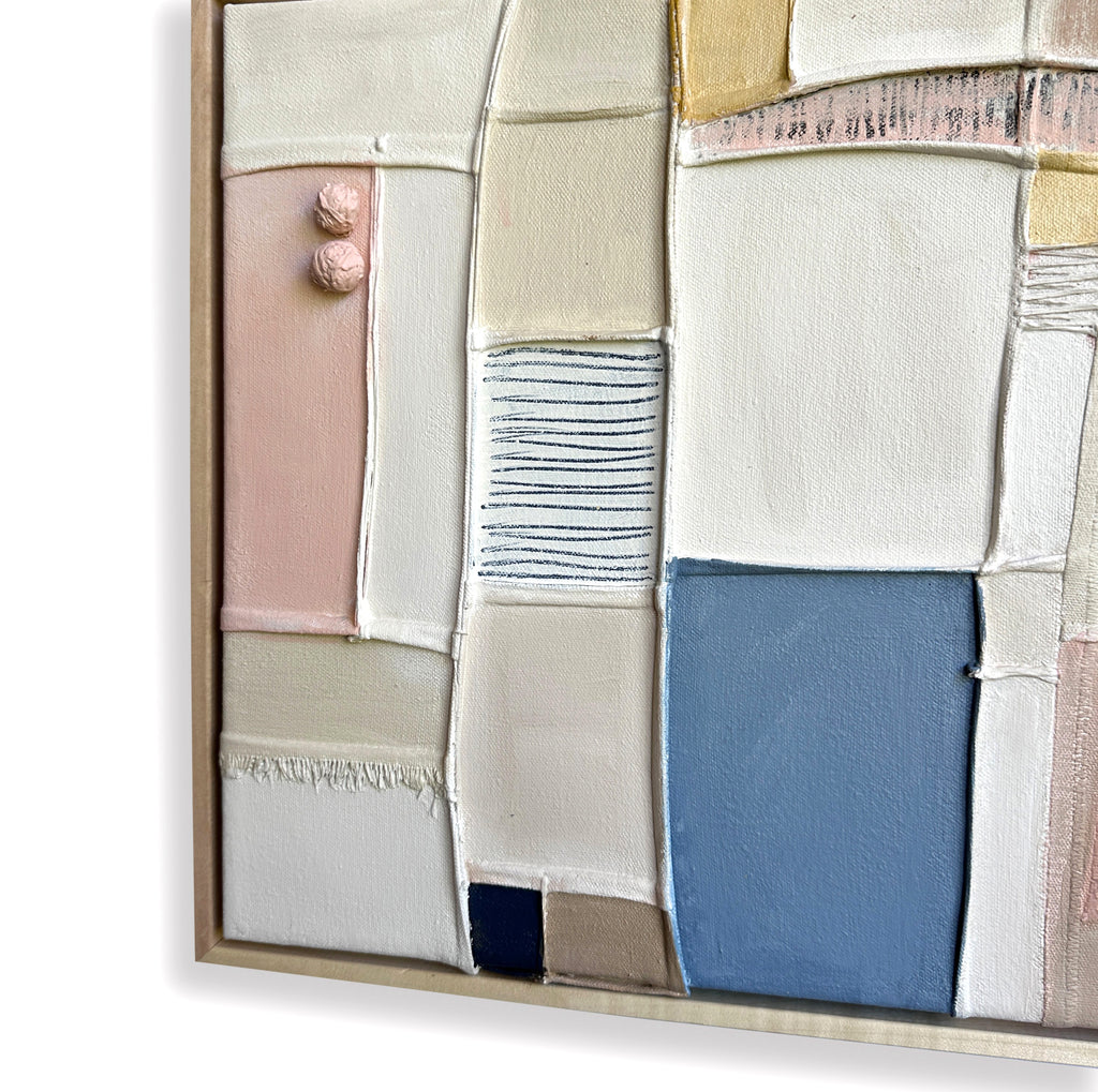 Painting by Nicole Anastas titled "Compartments 68" - 4.