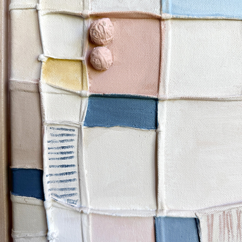 Painting by Nicole Anastas titled "Compartments 70" - 4.