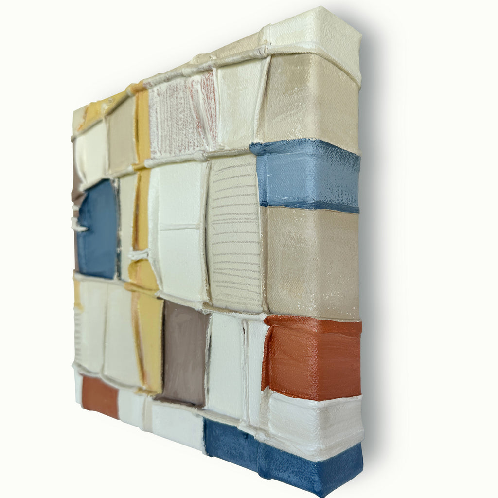 Painting by Nicole Anastas titled "Deconstructed Still-Life 2" - 3.