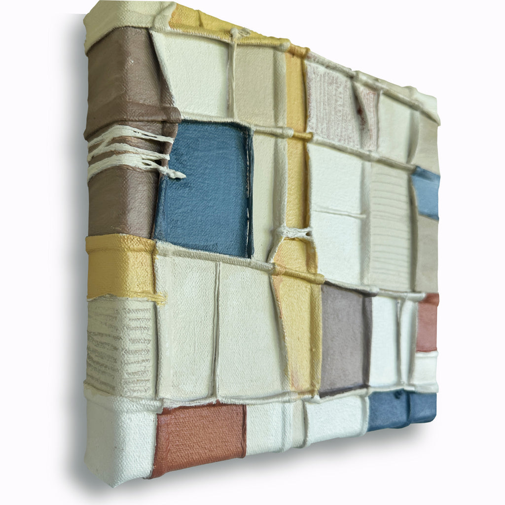 Painting by Nicole Anastas titled "Deconstructed Still-Life 2" - 4.