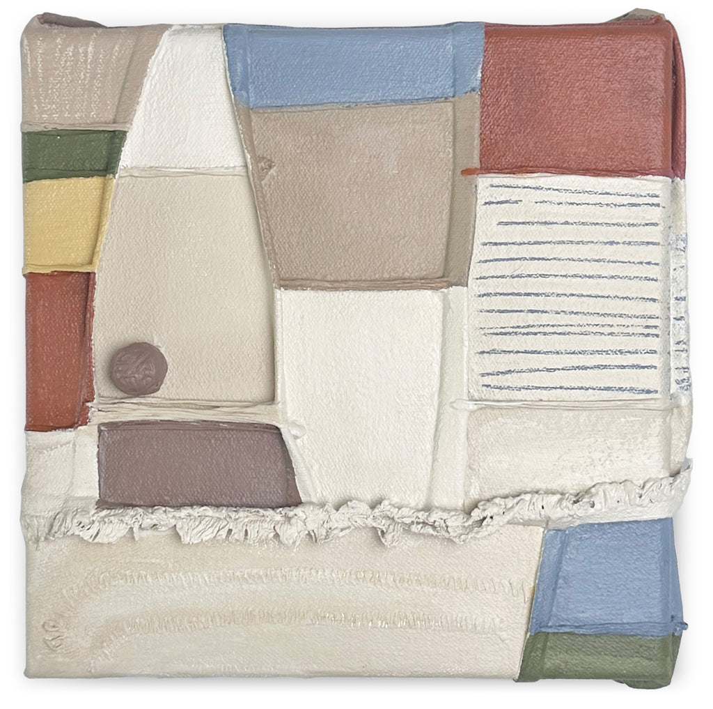 Painting by Nicole Anastas titled "Deconstructed Still-Life  5" - 2.