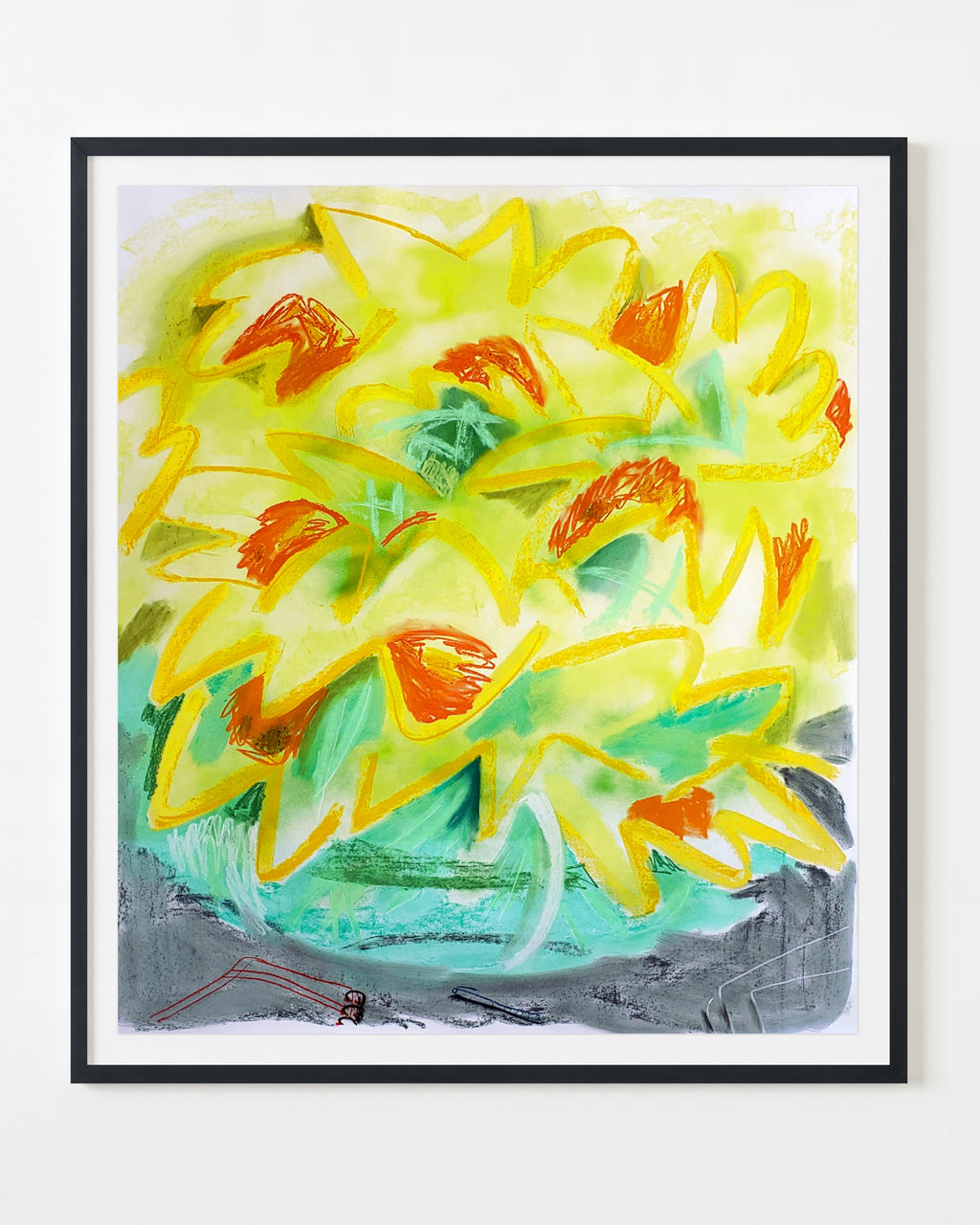 Drawing by Nina Bellucci titled "Daffodil Diary" - 6.
