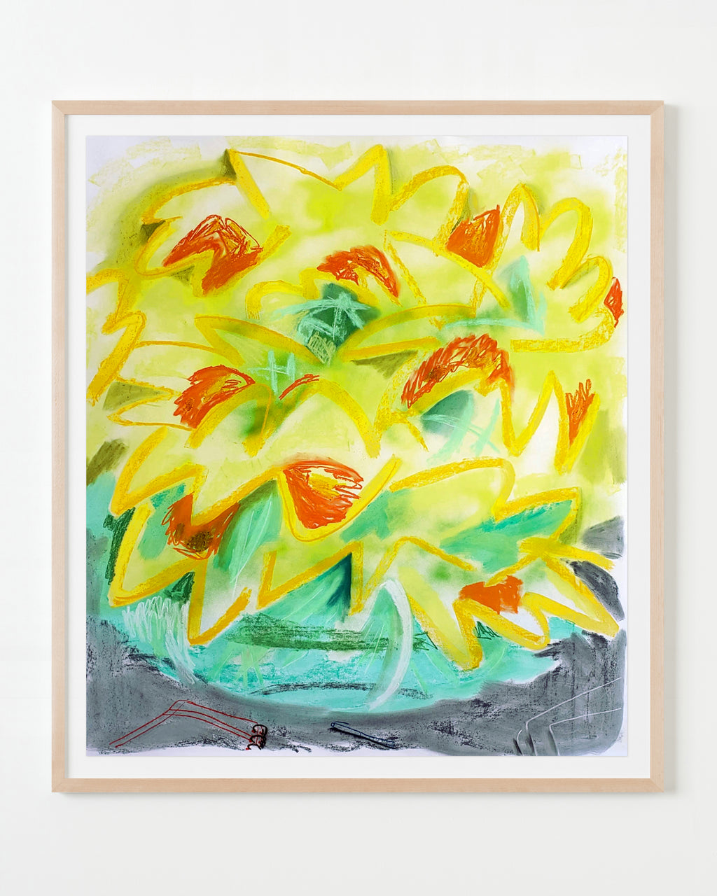 Drawing by Nina Bellucci titled "Daffodil Diary" - 7.