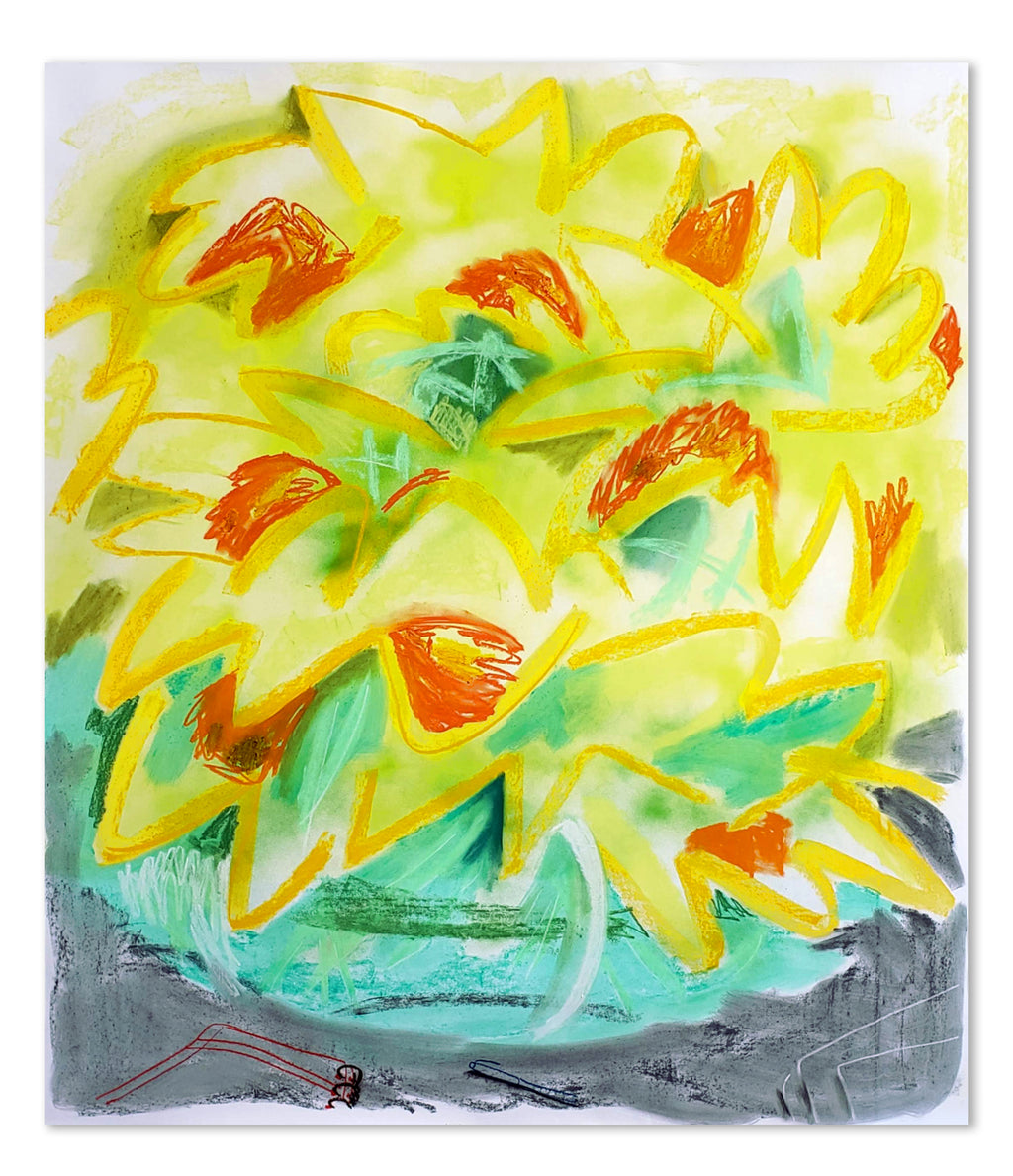 Drawing by Nina Bellucci titled "Daffodil Diary" - 2.