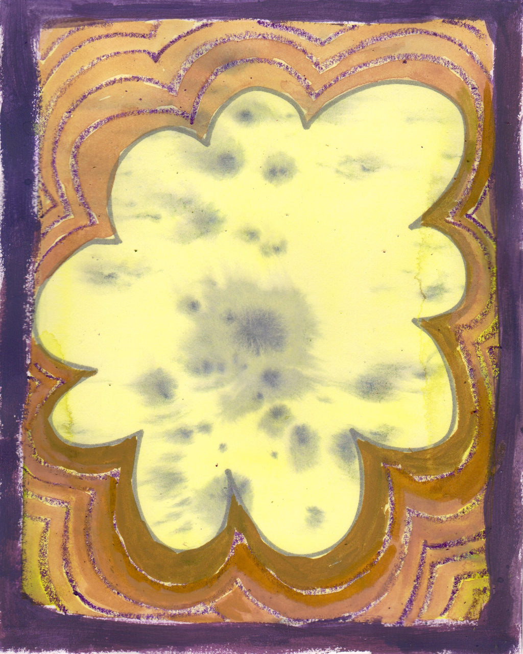 Painting by Nina Bellucci titled "Inside Out 12" - 2.