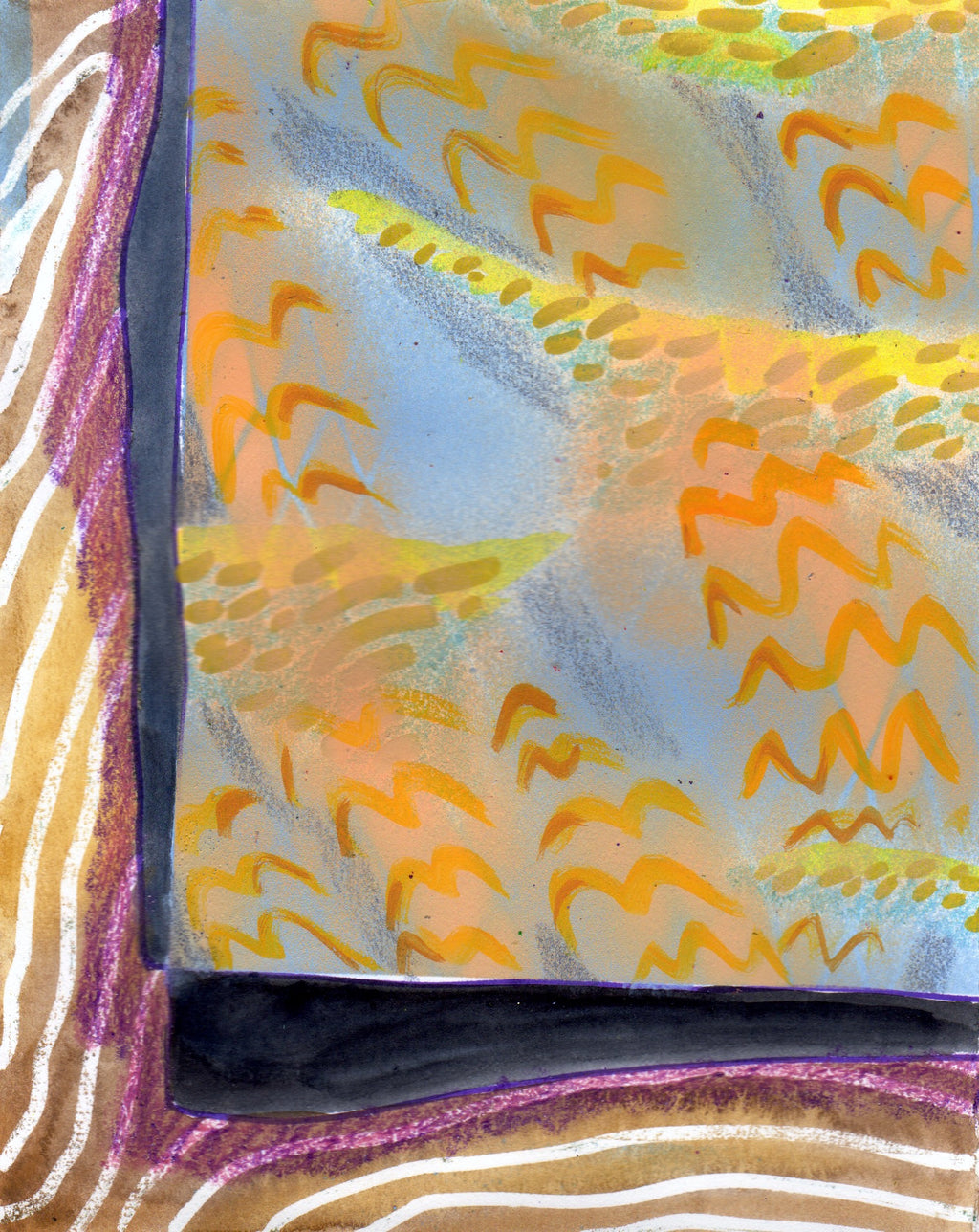 Painting by Nina Bellucci titled "Inside Out 13" - 2.