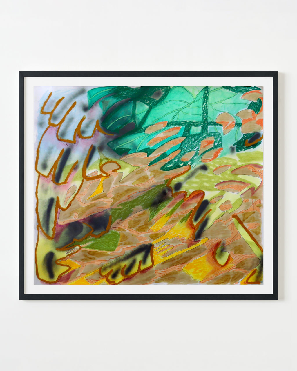 Drawing by Nina Bellucci titled "Studio Jungle II" - 4.
