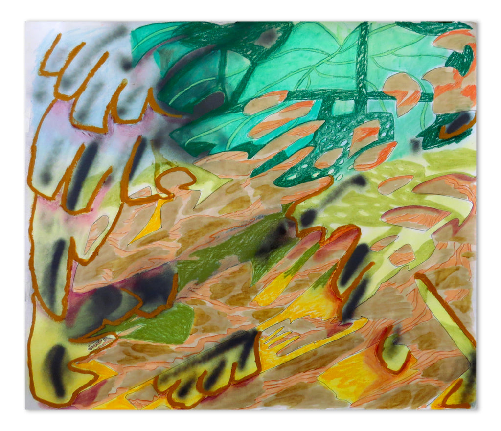 Drawing by Nina Bellucci titled "Studio Jungle II" - 2.