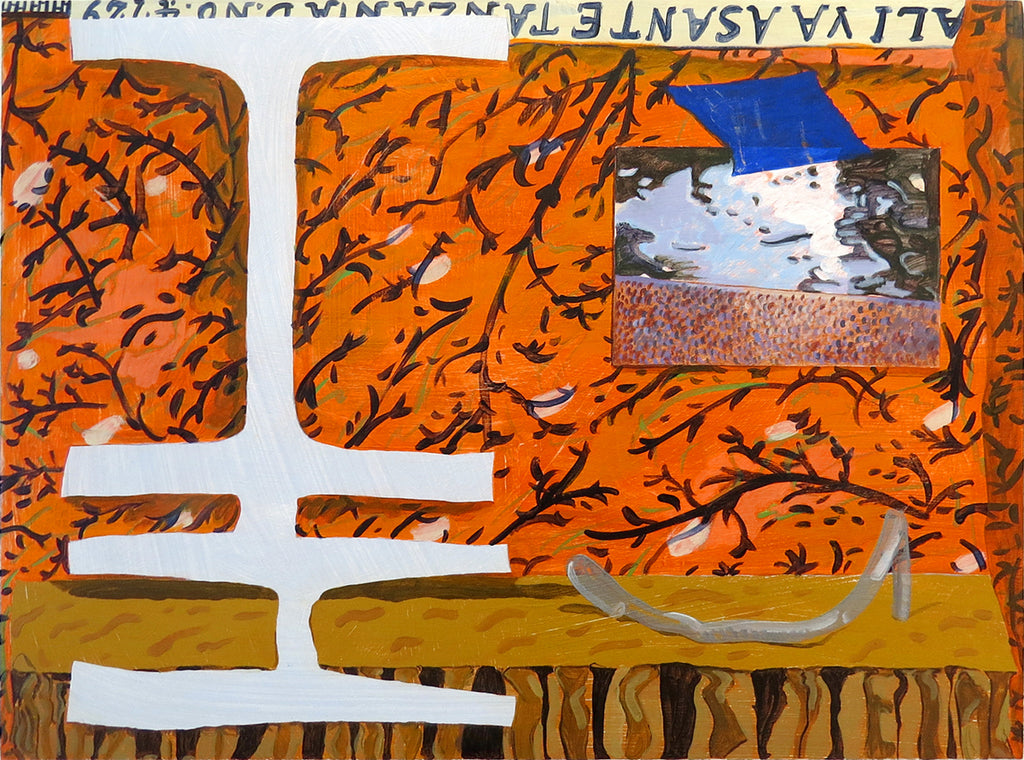 Painting by Nina Bellucci titled "The Reflection of 'I' in Neighborhood" - 2.