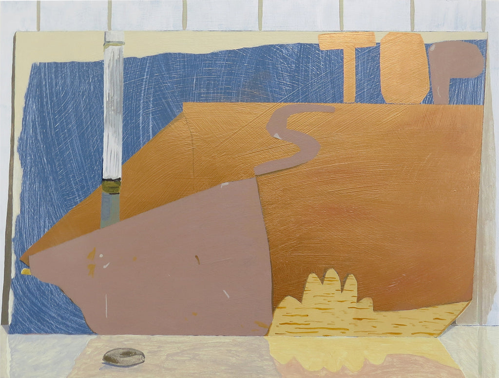 Painting by Nina Bellucci titled "Untitled (Stop)" - 2.