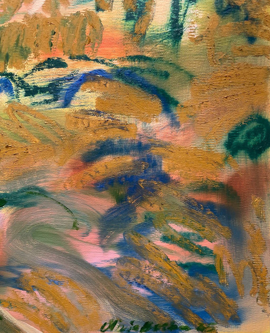 Painting by Olivia Botha titled "Die droogte van 'n woestyn" - 7.