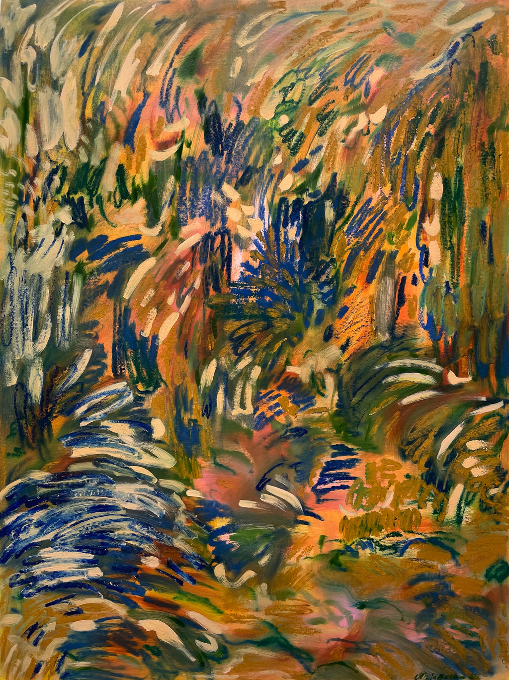 Painting by Olivia Botha titled "Die droogte van 'n woestyn" - 2.