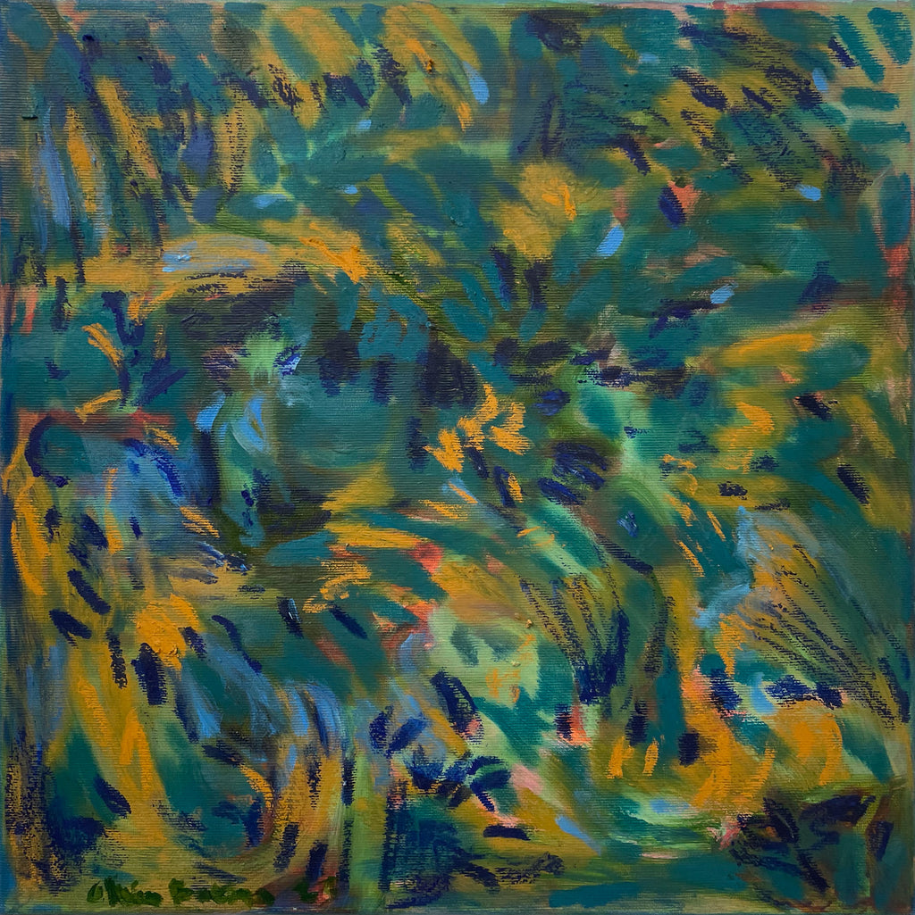 Painting by Olivia Botha titled "Dit kom uit die bloute" - 2.