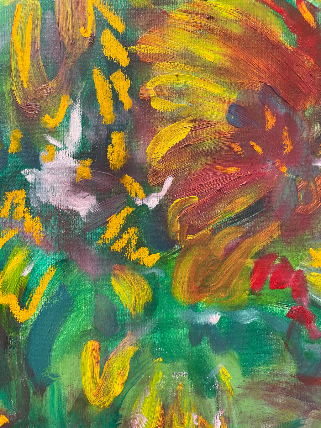 Painting by Olivia Botha titled "Like a wave it rushes in" - 4.