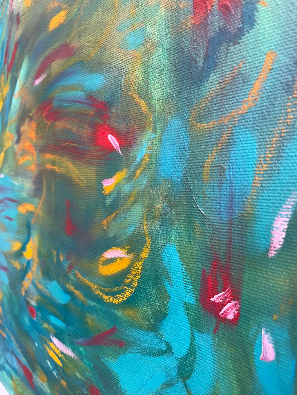 Painting by Olivia Botha titled "Slow & Steady" - 7.