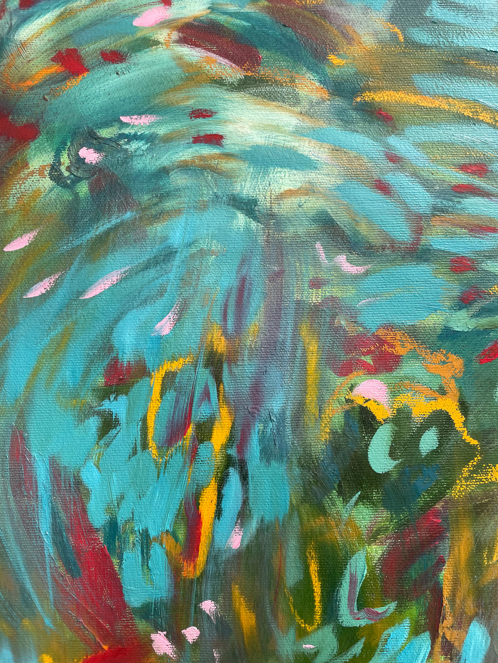 Painting by Olivia Botha titled "Slow & Steady" - 8.