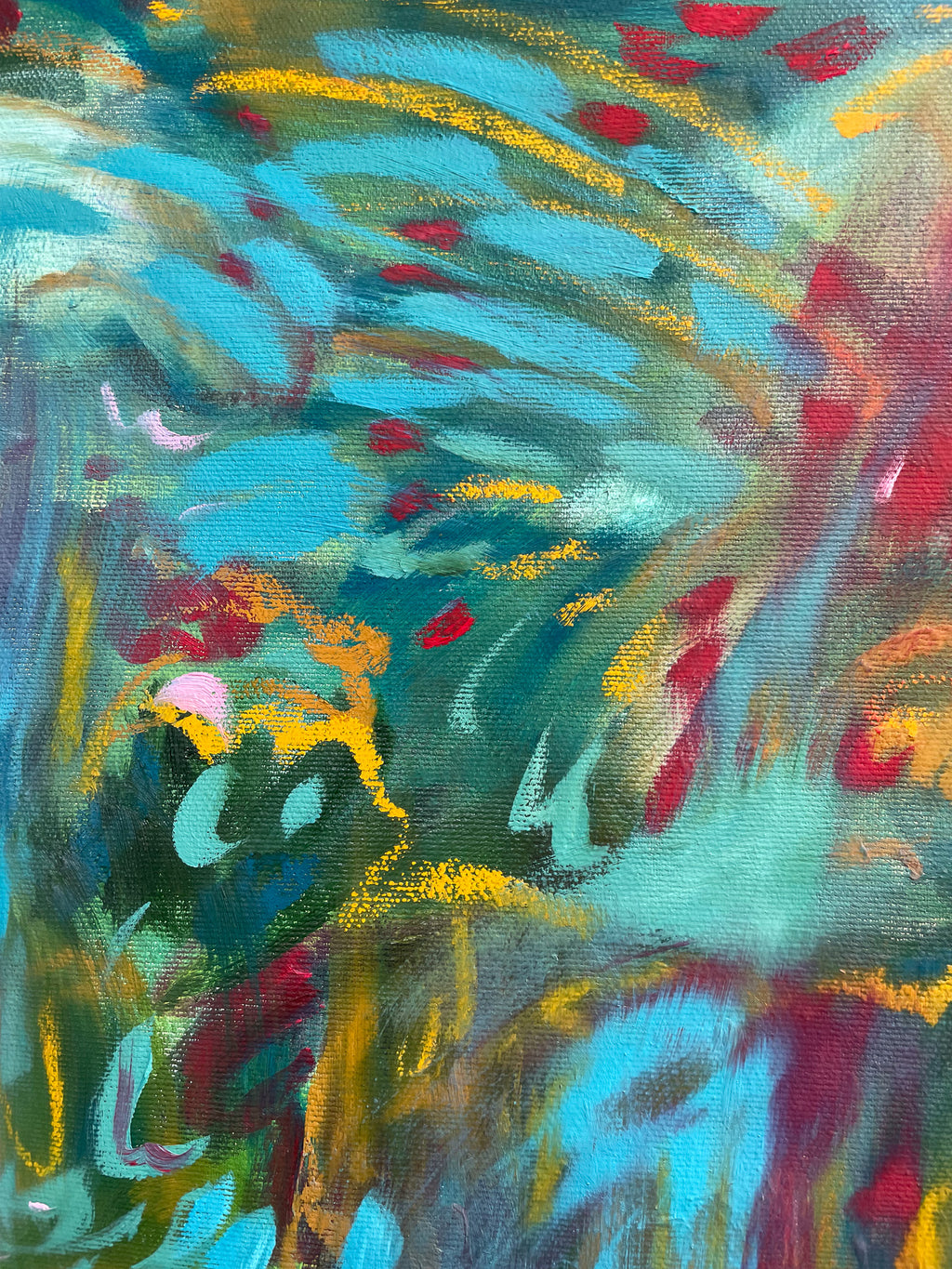 Painting by Olivia Botha titled "Slow & Steady" - 9.