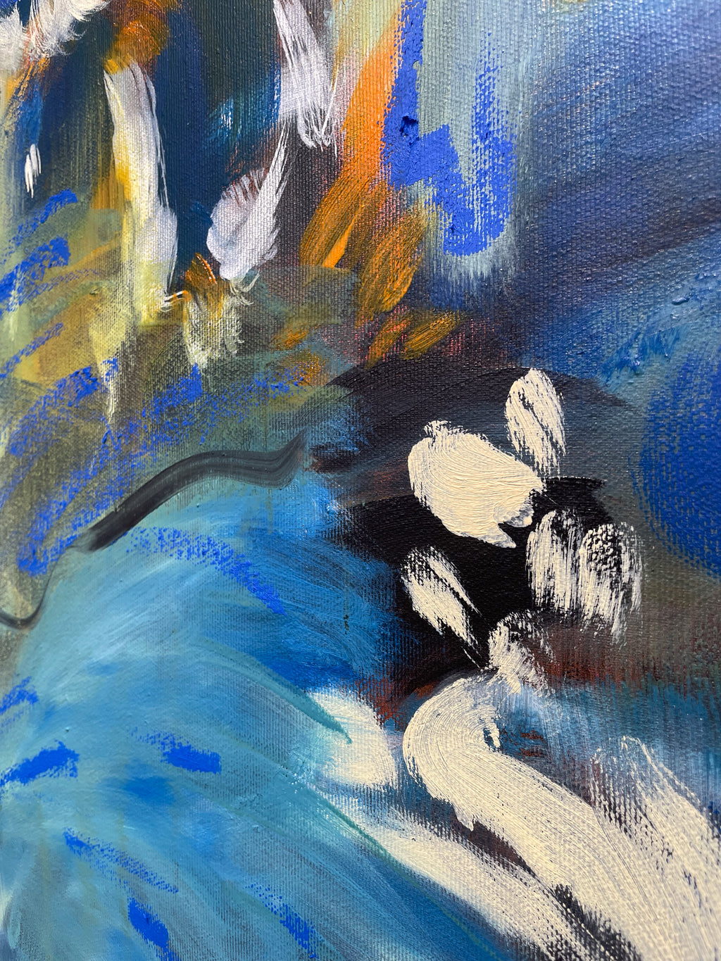 Painting by Olivia Botha titled "Twisting & Turning" - 3.