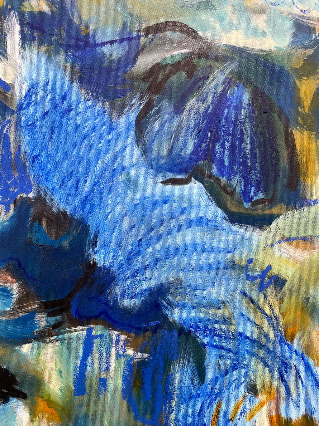 Painting by Olivia Botha titled "Twisting & Turning" - 4.