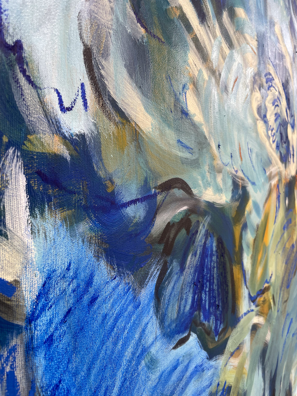 Painting by Olivia Botha titled "Twisting & Turning" - 5.