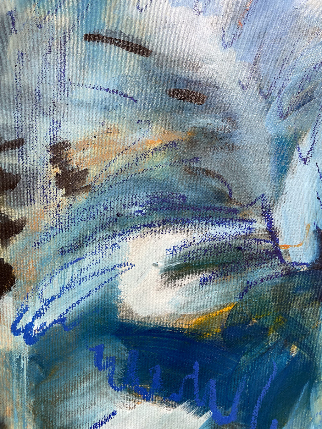 Painting by Olivia Botha titled "Twisting & Turning" - 8.