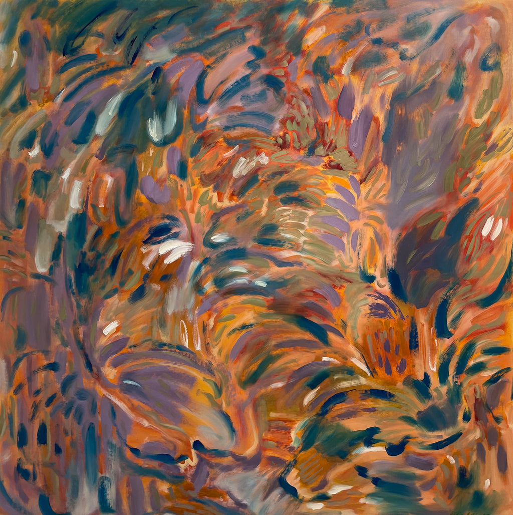 Painting by Olivia Botha titled "n Droogte" - 2.