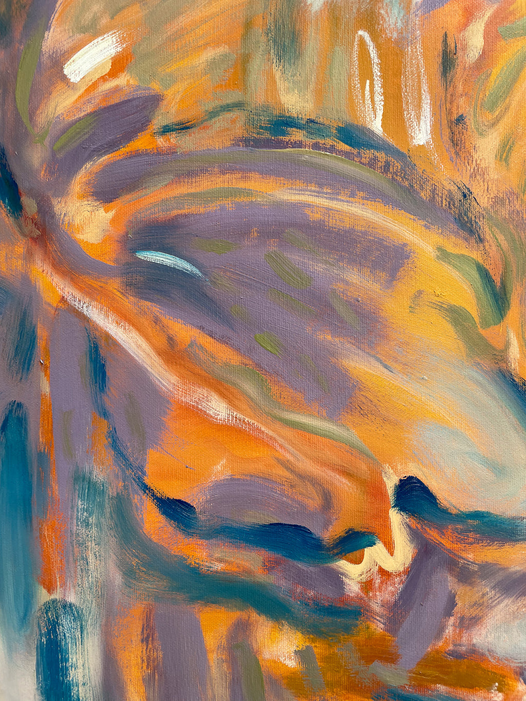 Painting by Olivia Botha titled "n Droogte" - 4.