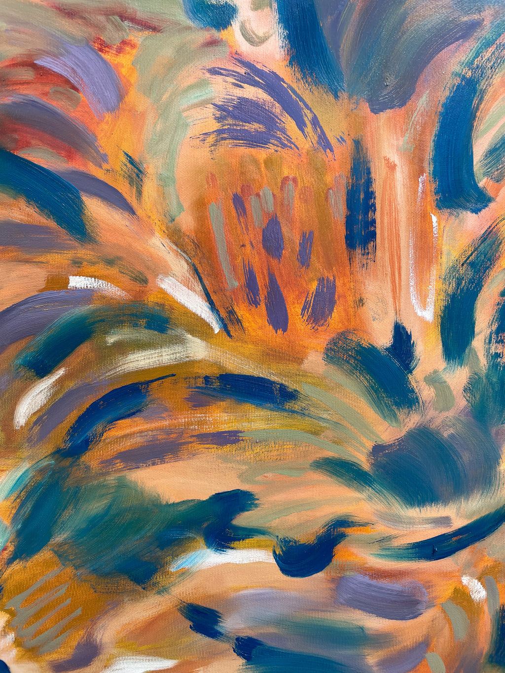 Painting by Olivia Botha titled "n Droogte" - 5.