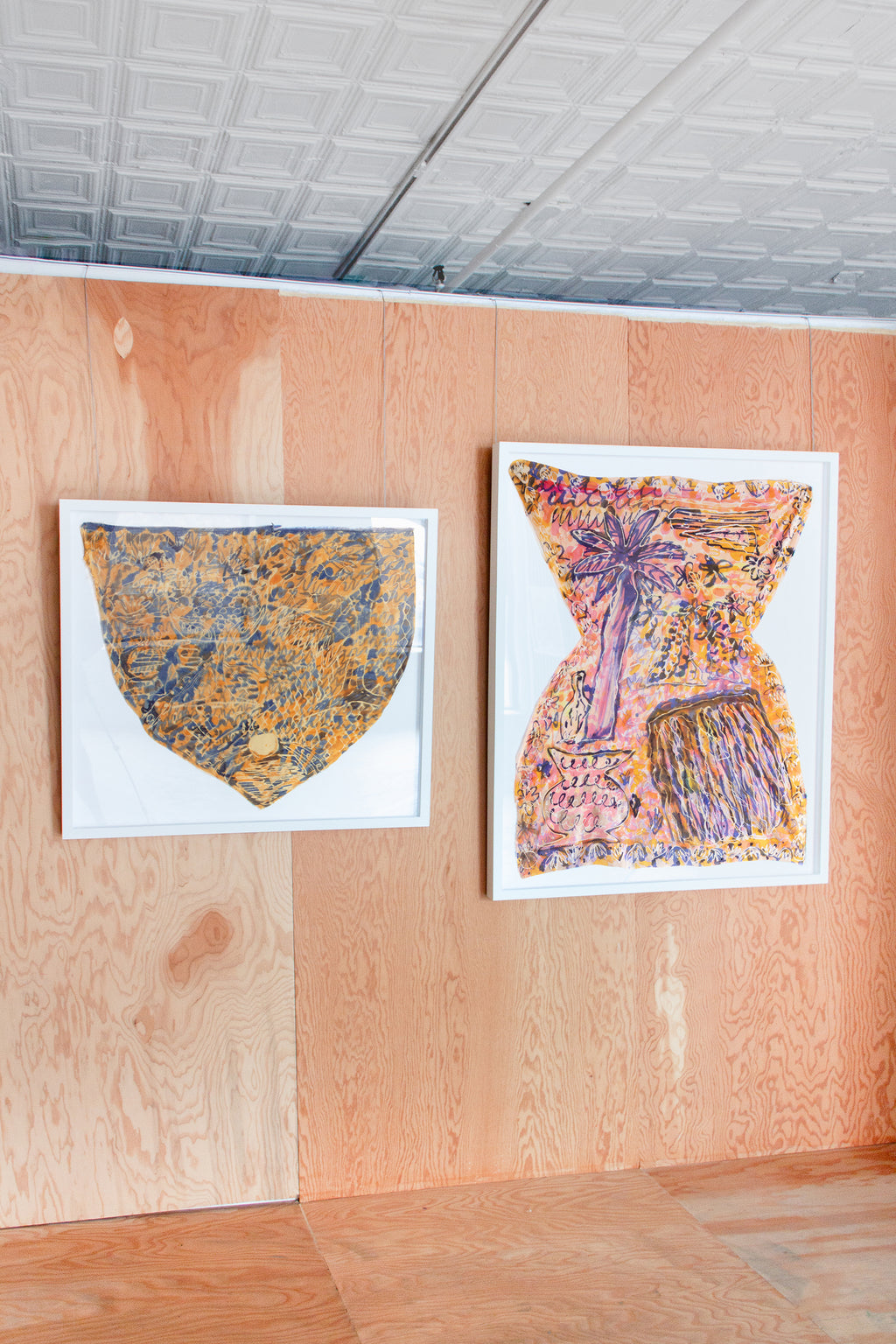 Painting by Padma Rajendran titled "Shaded Cup/ Under the Tree's Shadow" - 5.