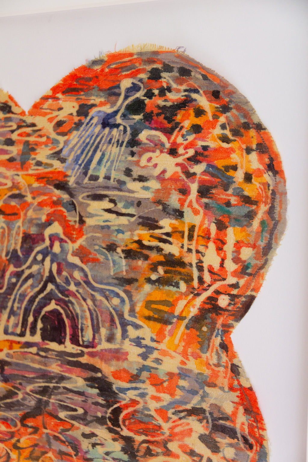 Painting by Padma Rajendran titled "Hidden Cave & The Blue Comb" - 5.