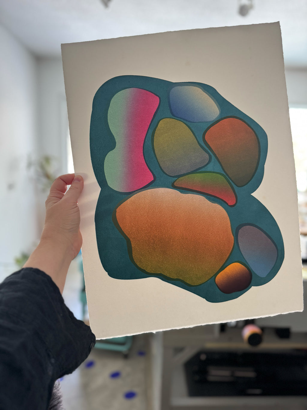 Print by Laura Berman titled "Pacifica 3" - 5.