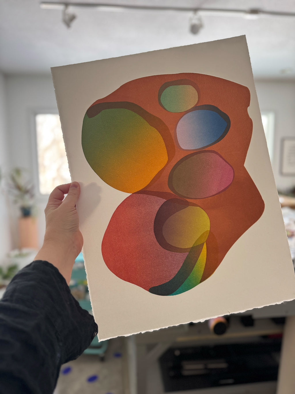 Print by Laura Berman titled "Pacifica 4" - 4.