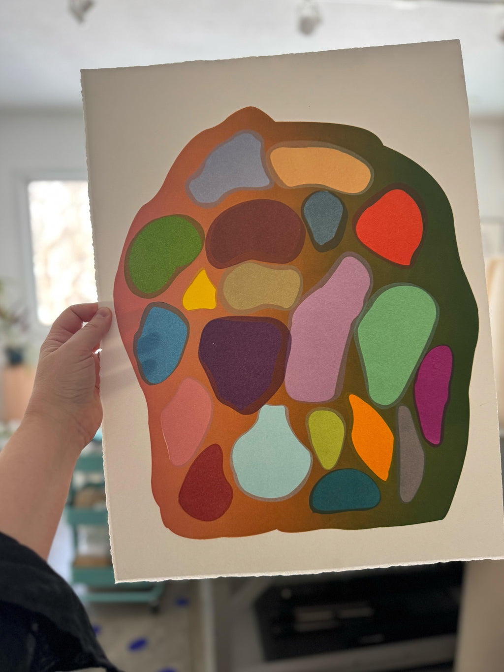 Print by Laura Berman titled "Pacifica 1" - 4.