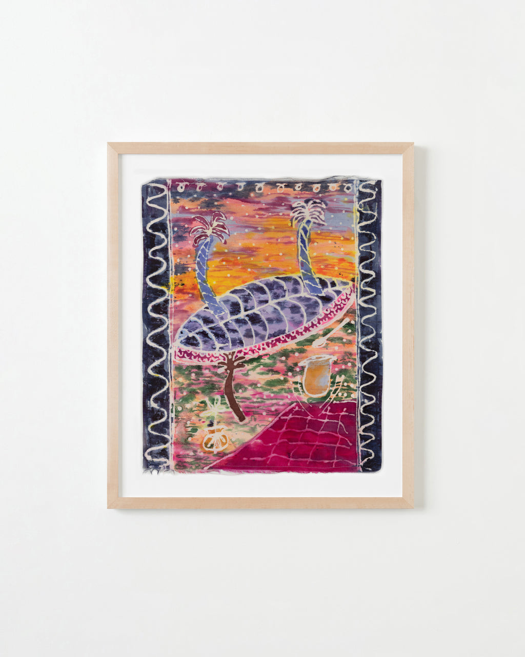 Painting by Padma Rajendran titled "Fish Fry" - 4.