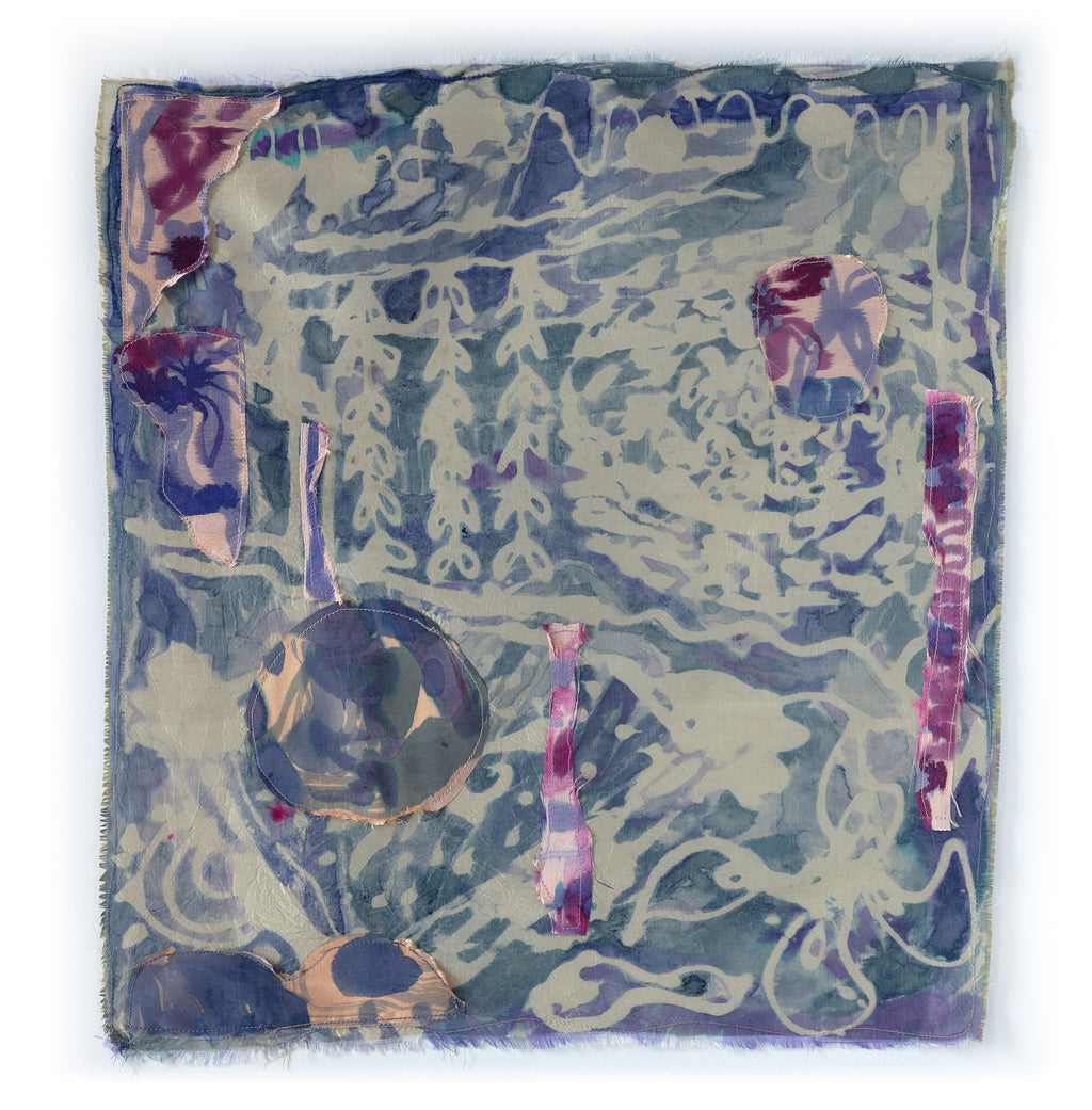 Painting by Padma Rajendran titled "Long Forgotten Greens" - 2.