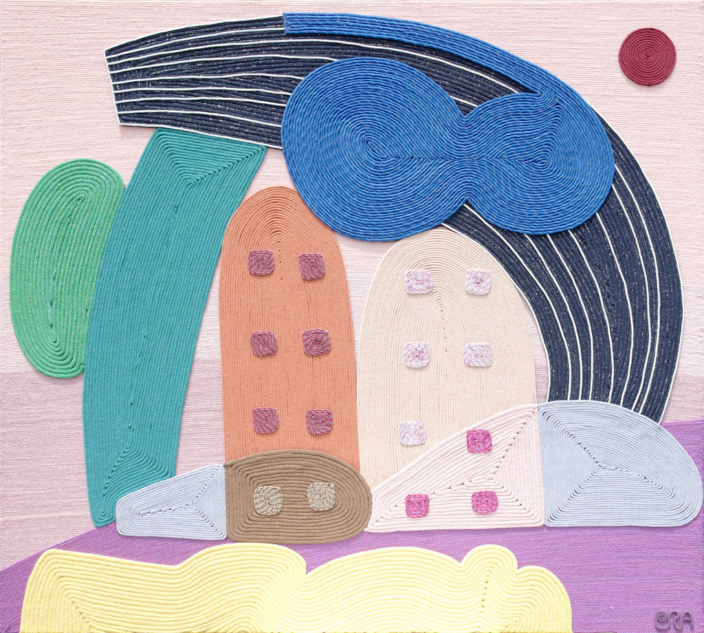 Mixed Media by Paola Rodriguez Arias titled "The Pink City" - 2.