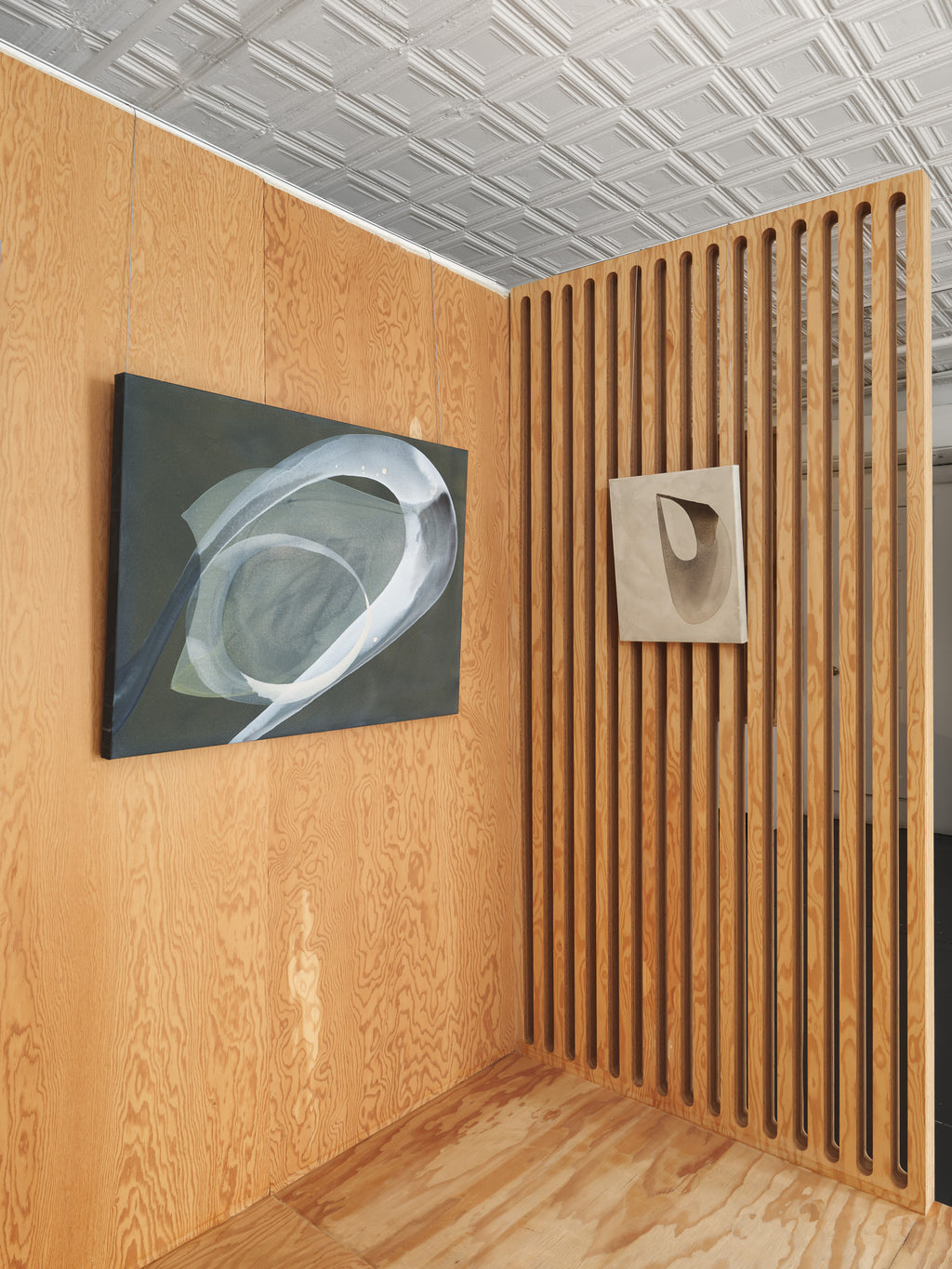 Painting by Laura Naples titled "Meet the Edges" - 3.