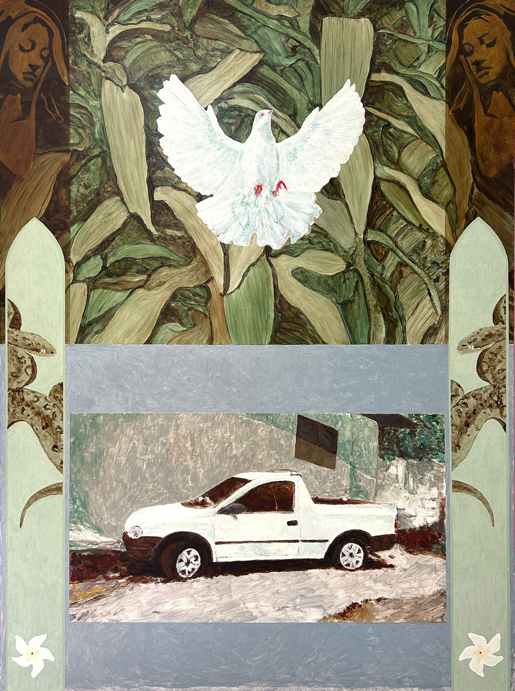 Painting by Pedro Gutierres titled "Escassez e abundância" - 2.
