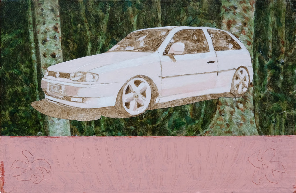Painting by Pedro Gutierres titled "Gol, mato e velas" - 2.