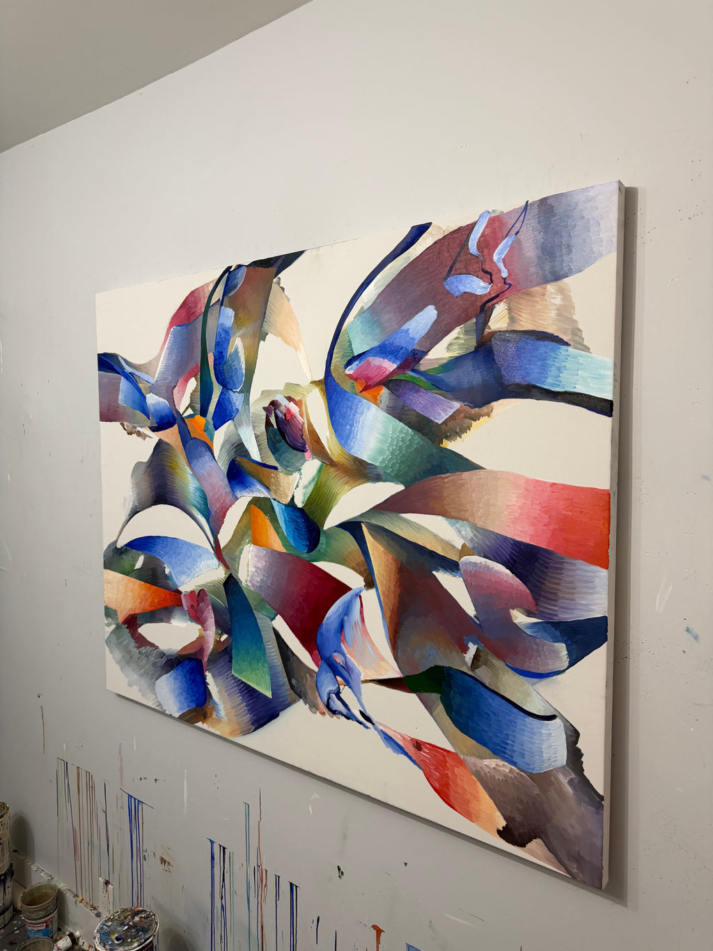 Painting by John Platt titled "Kiss" - 3.