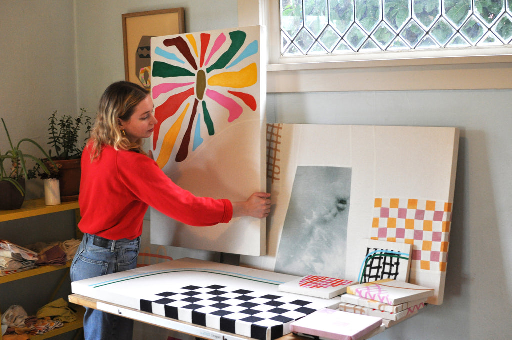 Mixed Media by Anastasia Greer titled "Towels Afloat" - 5.