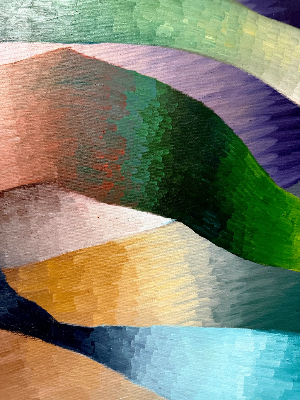 Painting by John Platt titled "Tex" - 3.