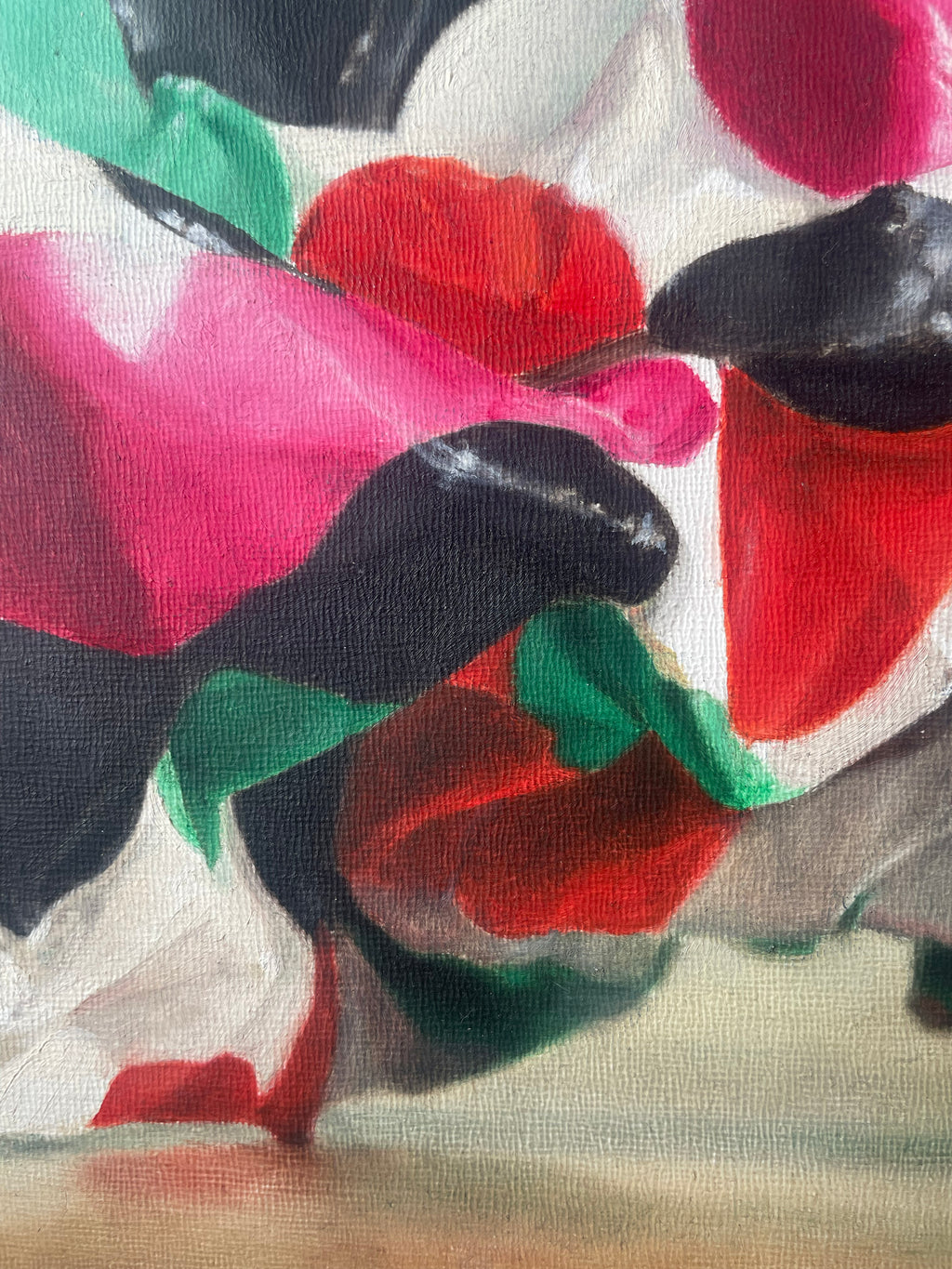 Painting by Piero Passacantando titled "Crumple of RGMBW - Pattern 4" - 7.
