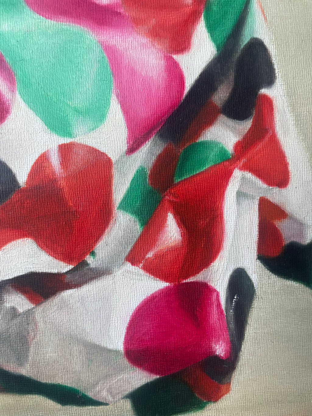 Painting by Piero Passacantando titled "Crumple of RGMBW - Pattern 4" - 8.
