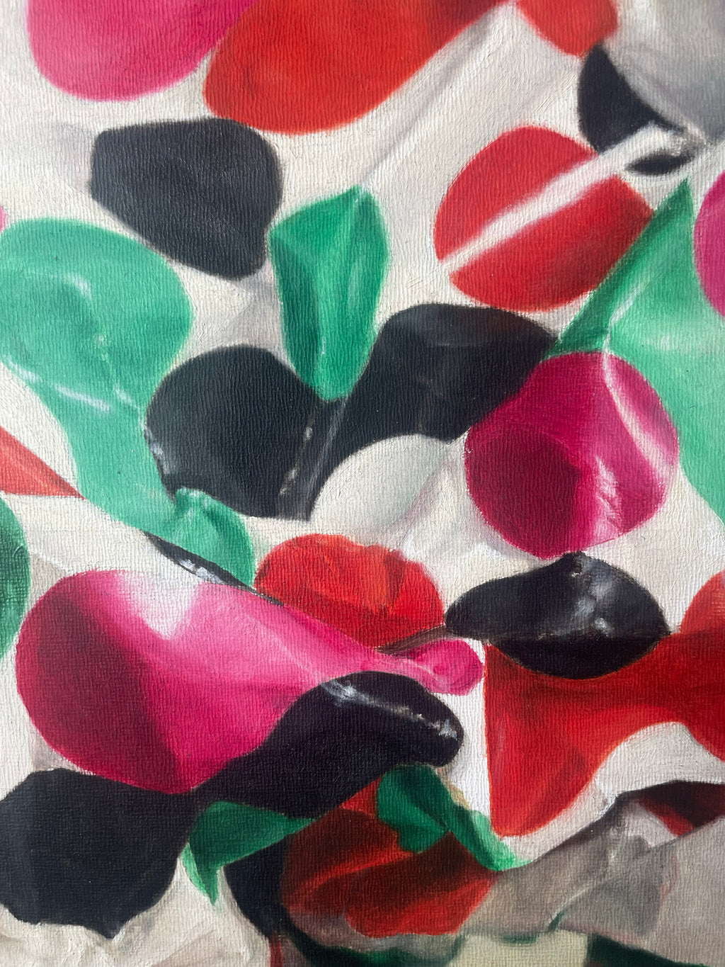 Painting by Piero Passacantando titled "Crumple of RGMBW - Pattern 4" - 9.