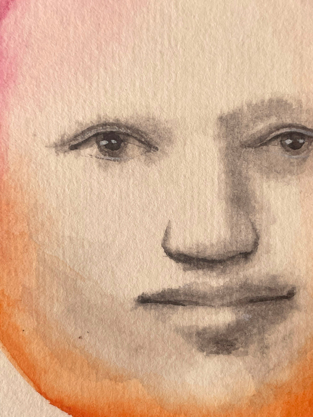 Painting by Piero Passacantando titled "Face 103" - 5.